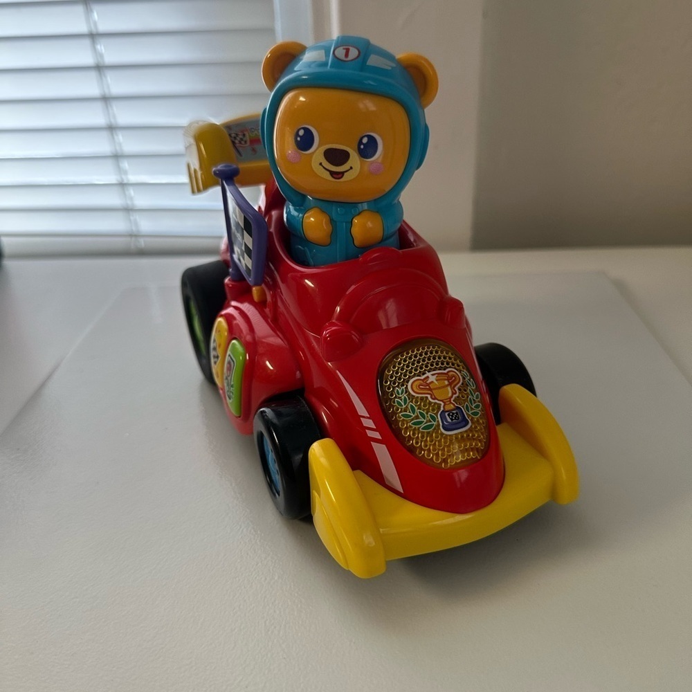 VTech Press and Pull Racer, Red - Picture 4 of 9